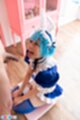 Maid on her knees looking up