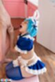 Maid on her knees cumming in her mouth