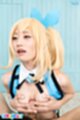 Mizuki pressing cock between her tits