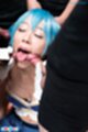 Licking two cocks