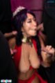 On her knees big tits exposed sucking cock stroking cock