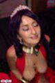 Rei hoshino on her knees eyes closed face upturned cum on her face