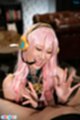 Mizuki looking down at cock