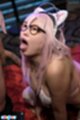 Showing cum in her mouth