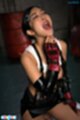 Emiri momota on her knees mouth open cum on her face