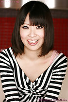 Wearing striped top