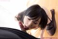 Licking cock shaft on her knees wearing stockings