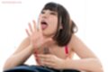 Licking cum from her fingers holding spent cock