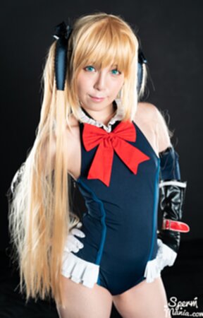 Mary on her knees receiving cum in her mouth and drinking cum