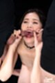 On her knees threesome oral sex