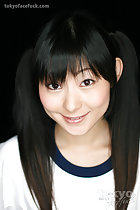 Kawai Anri in gym class uniform long hair